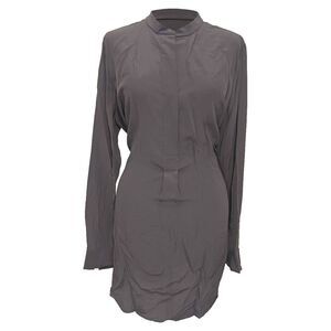 Joseph Mini Shirt Dress in Black Silk
